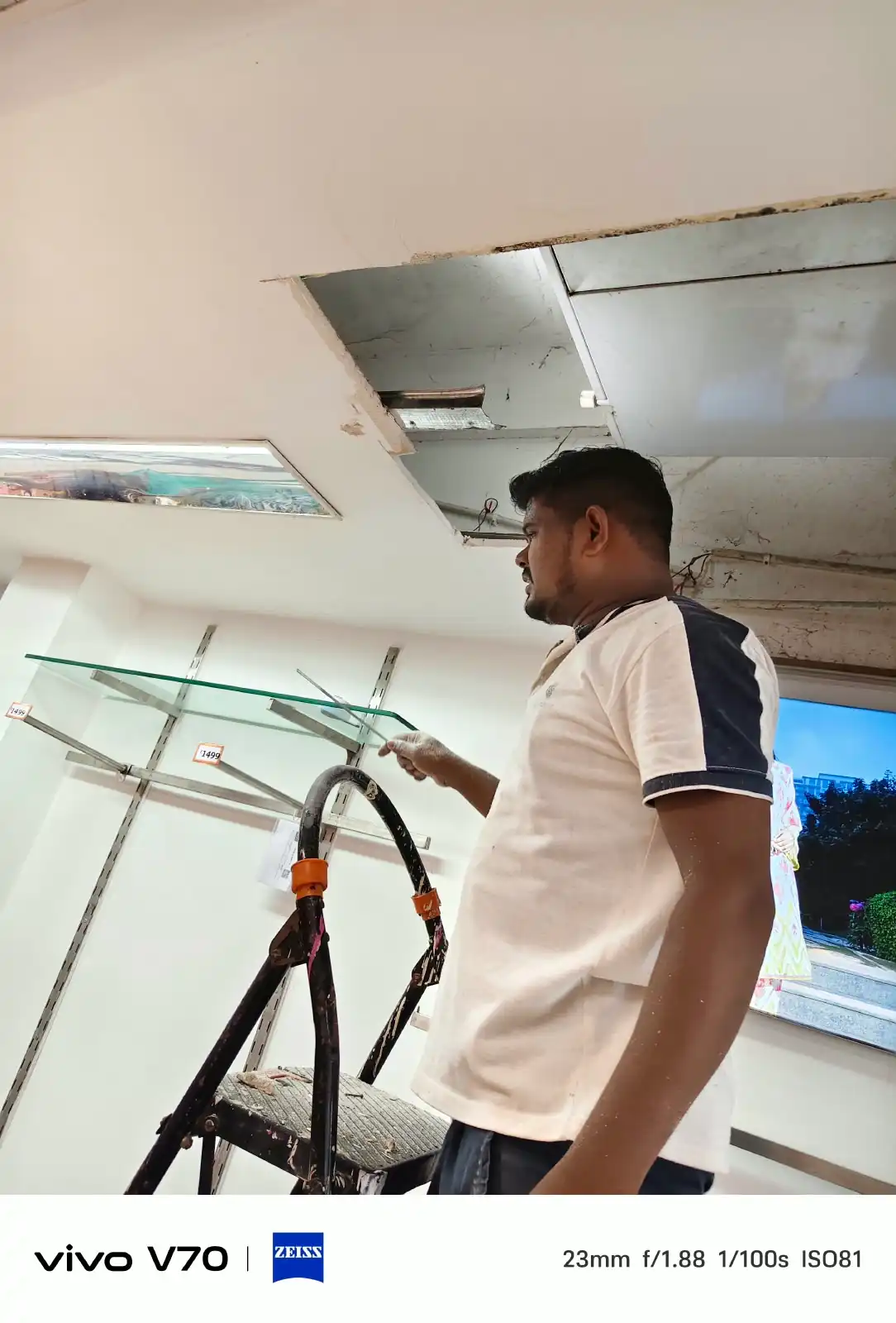 Paras Refrigeration technician holding professional AC service tools